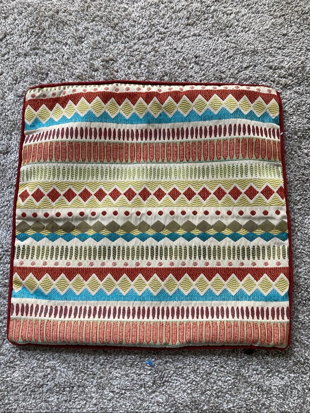 Pier 1 Set of 2 Pillow shams Textured Tapestry Aztec geometric Southwestern